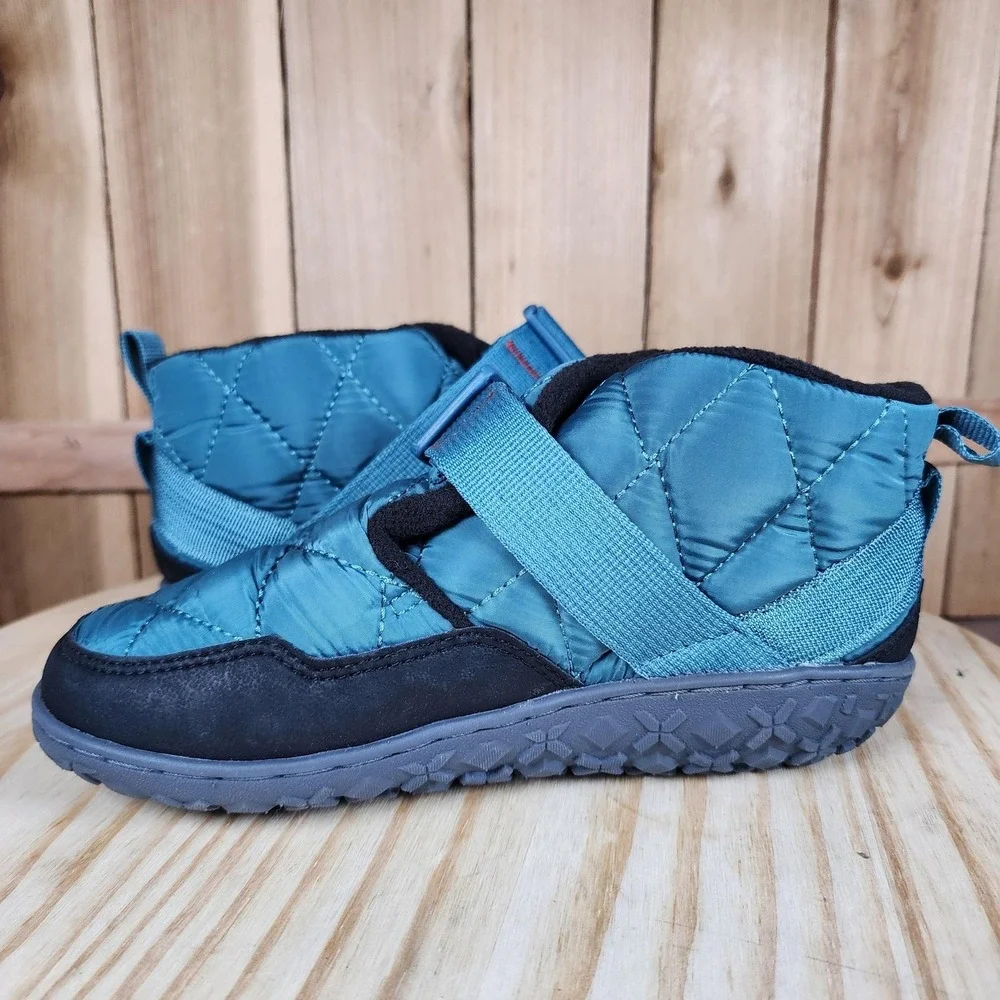 Chaco‎ Ramble Puff Kid Boots Youth Size 3 Glacier Blue Quilted Ankle JCH180348